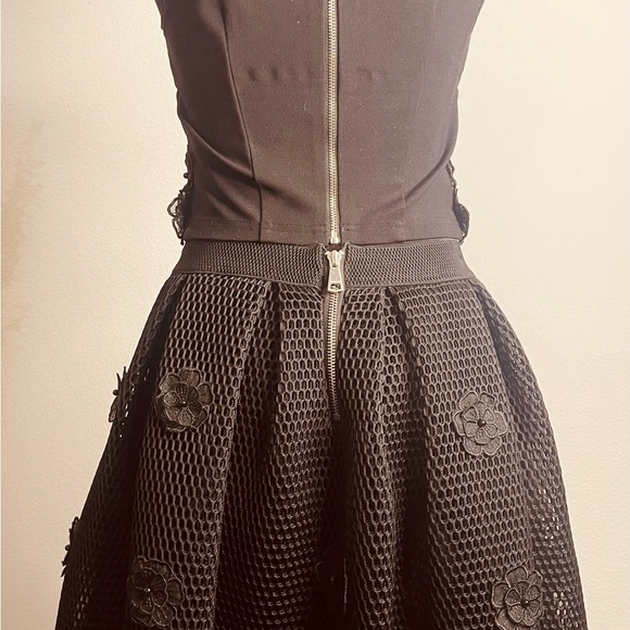 bebe Black Floral Mesh Skirt Set - Picture 7 of 8